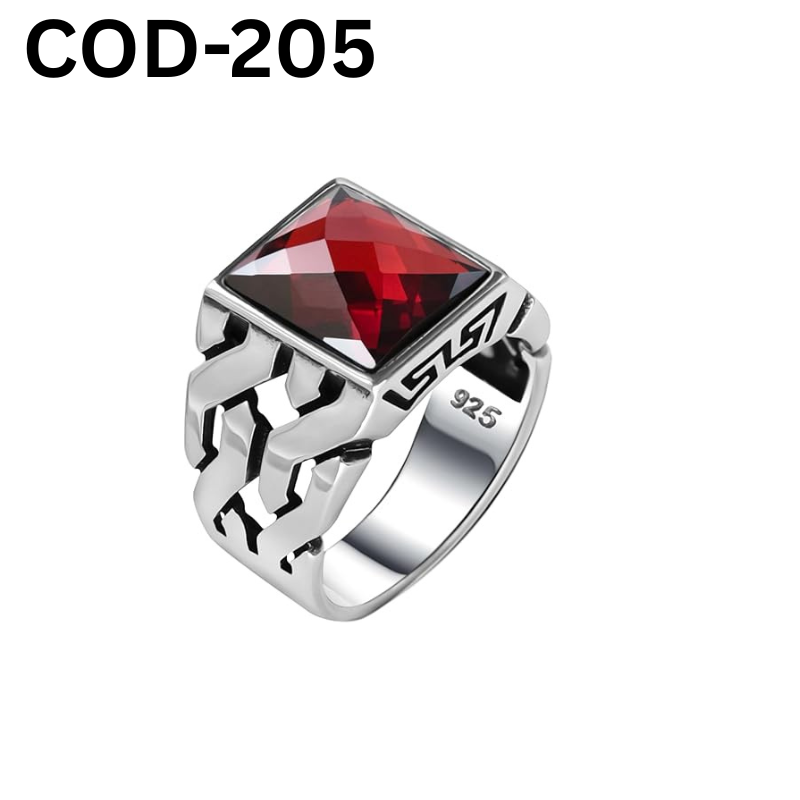 Vip অরজিনাল রুবি পাথর হাতের আংটি 205